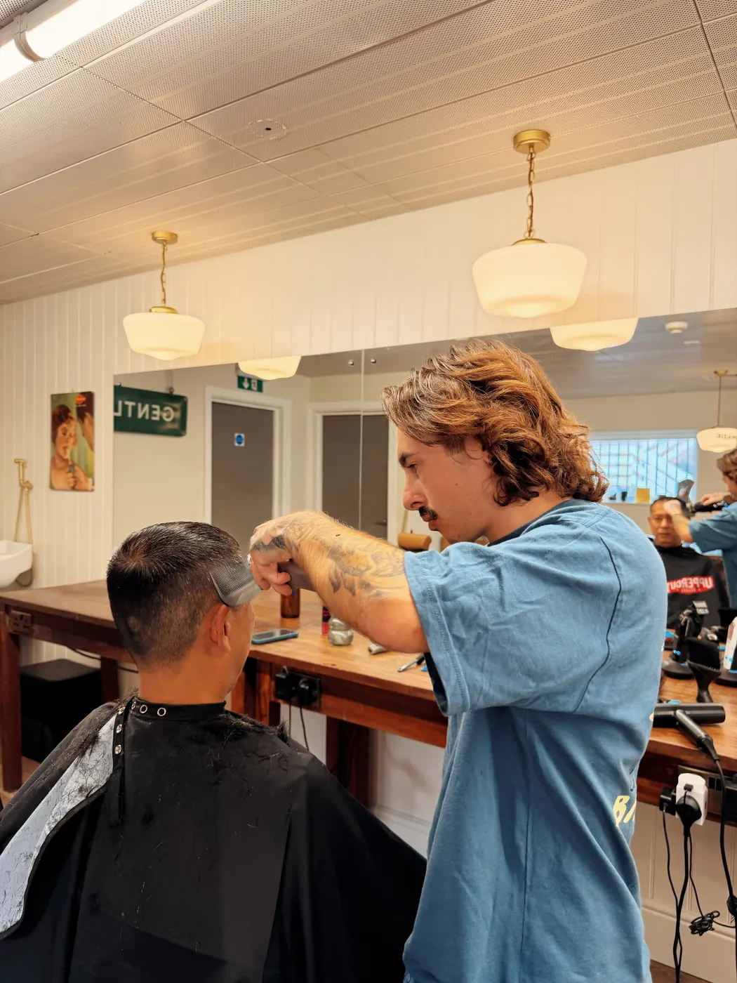 Olly, Barber at Rodney's Barbers